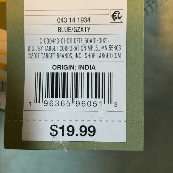 Men's Crewneck Long Sleeve Shirt Goodfellow & Co™ Light Aqua Blue Size Small - Picture 7 of 7